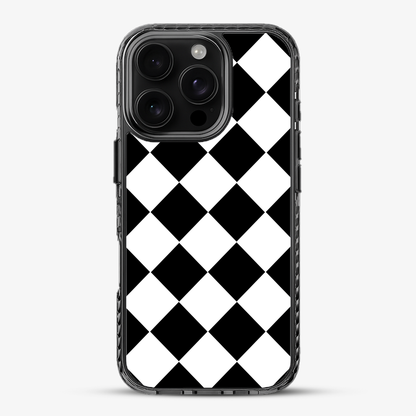Black Checkered Phone Case