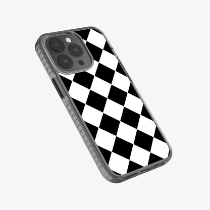 Black Checkered Phone Case