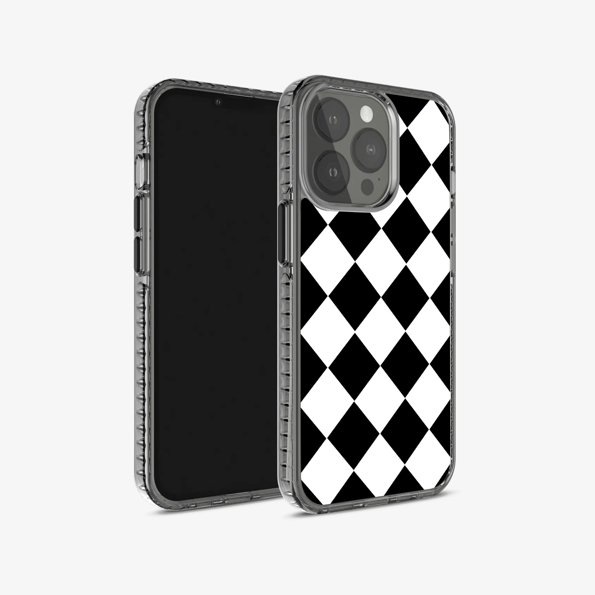 Black Checkered Phone Case
