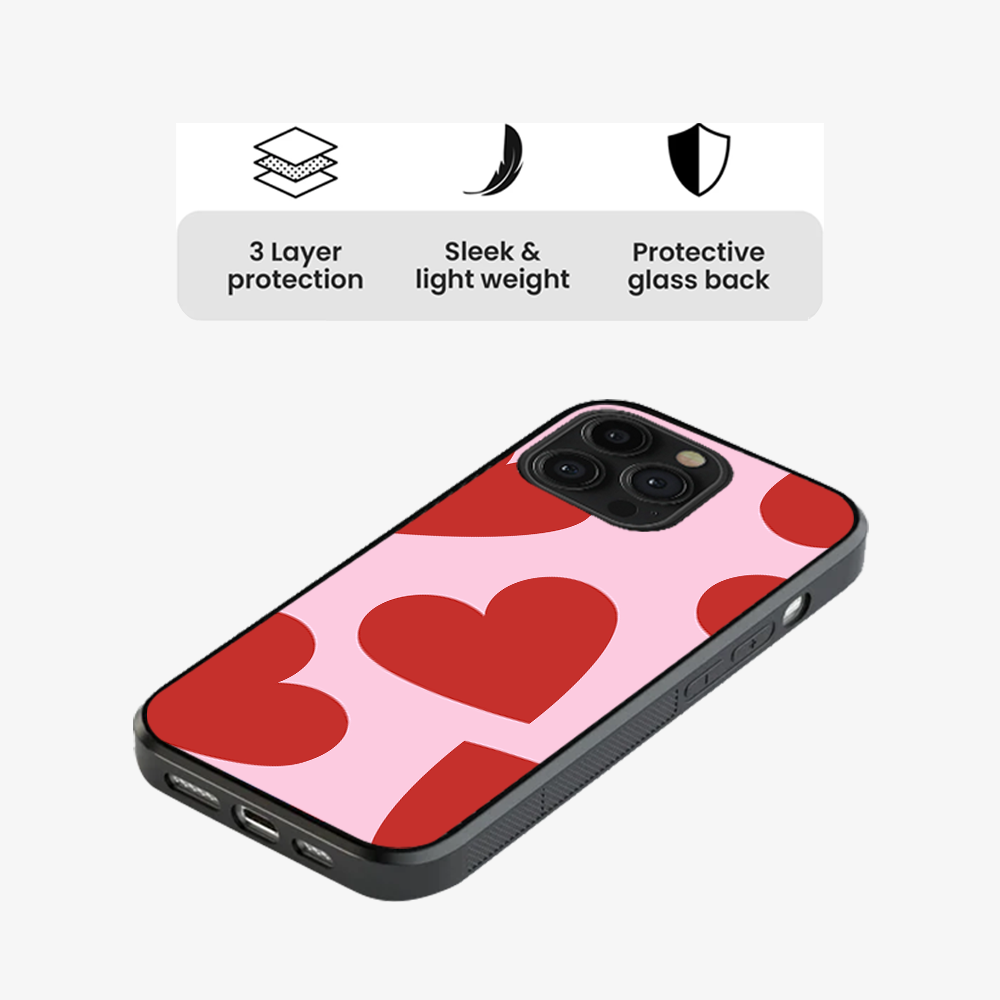 Red & Pink Heart Phone Case