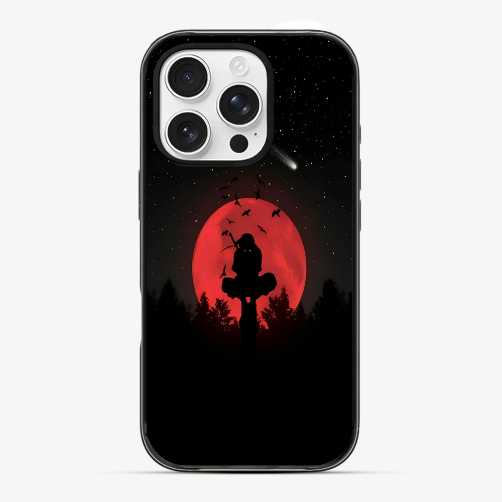 Anime Itachi Over a Moon Phone Case