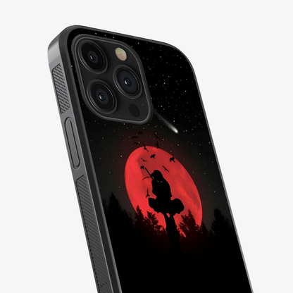 Anime Itachi Over a Moon Phone Case