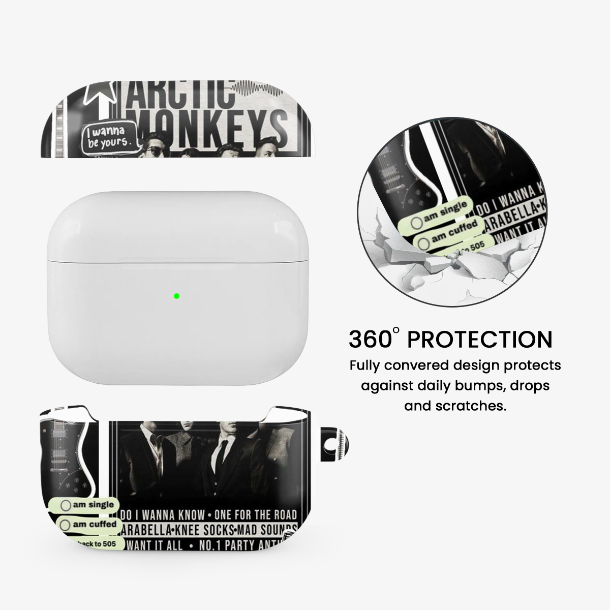 Arctic Monkeys Sticker Airpods Case