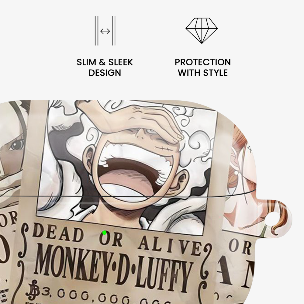 Wanted One Piece Luffy Anime Airpods Case