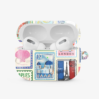 Multiple Stamps Airpods Case