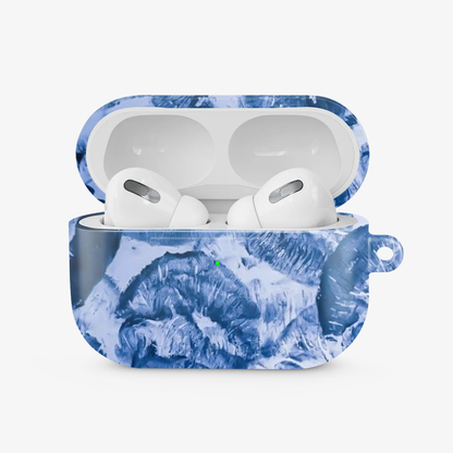 Blue Lips Pattern Airpods Case