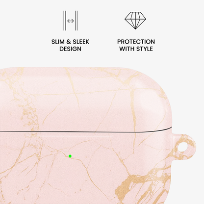 Peachy Gold Airpods Case