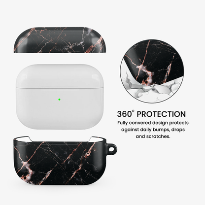 Rose Gold Marble Airpods Case