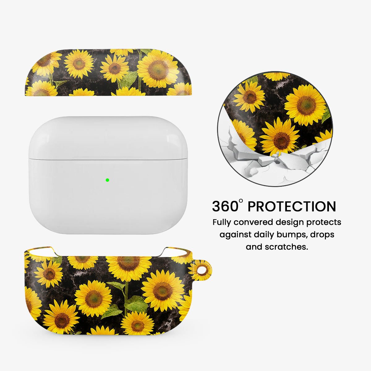 Sunnflower Glimer Airpods Case