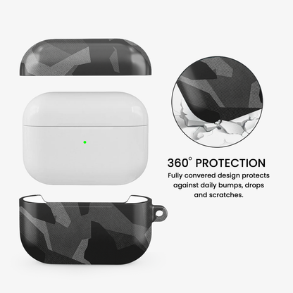 Night Black Camouflage Airpods Case