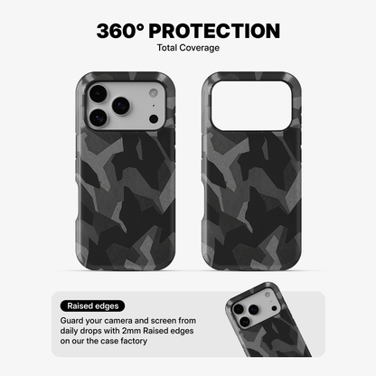 Night Black Camouflage Phone Case