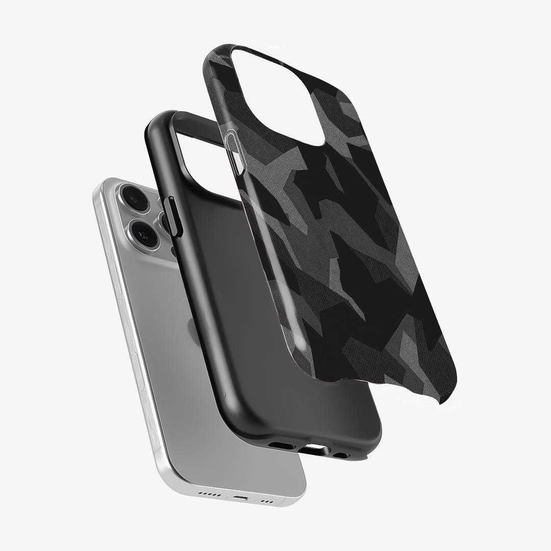 Night Black Camouflage Phone Case