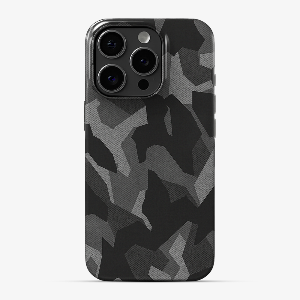 Night Black Camouflage Phone Case