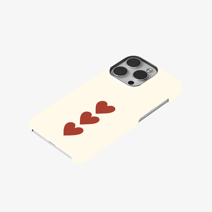 Three Hearts Phone Case