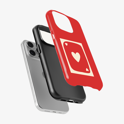Red Heart Card Phone Case