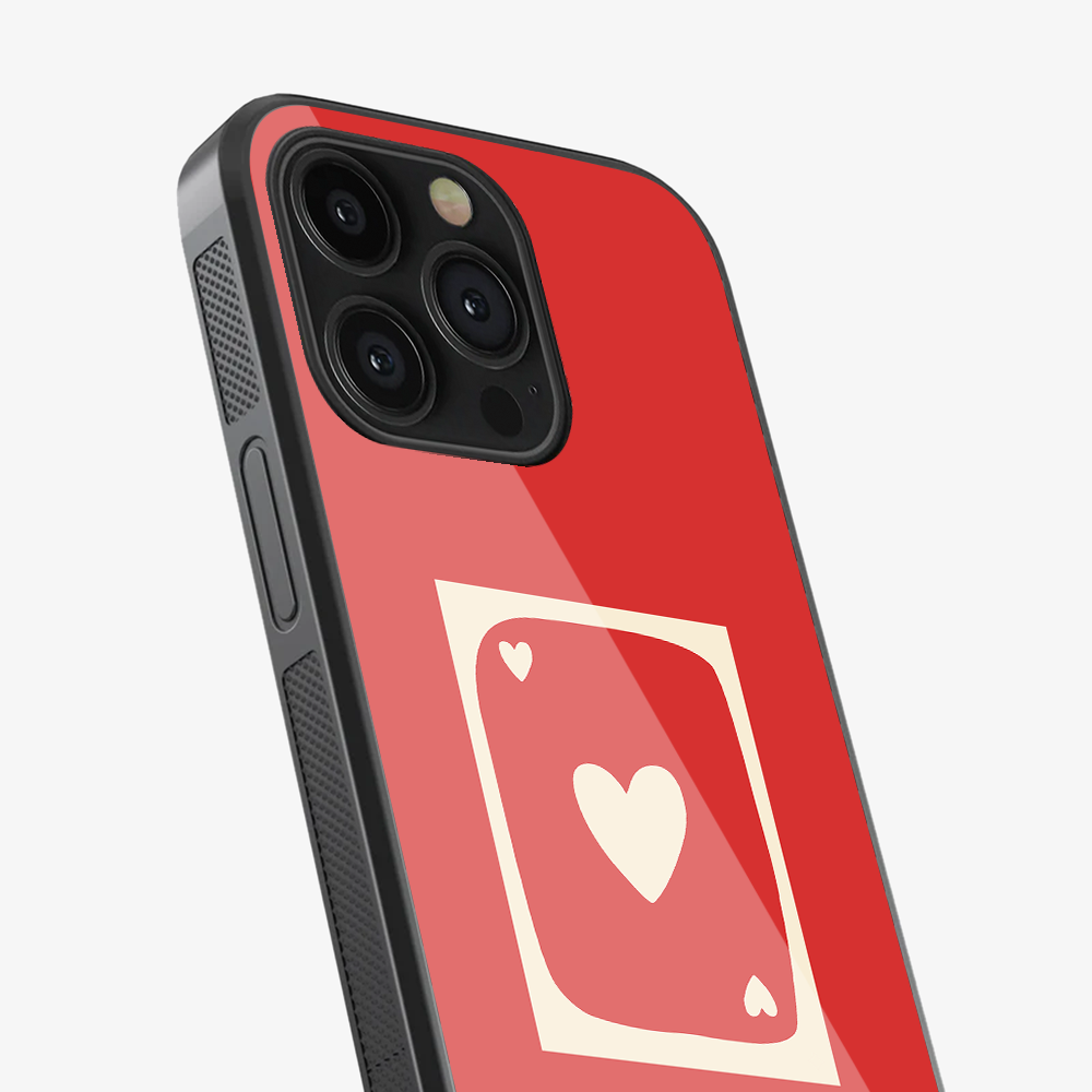 Red Heart Card Phone Case
