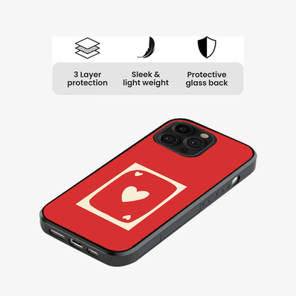 Red Heart Card Phone Case