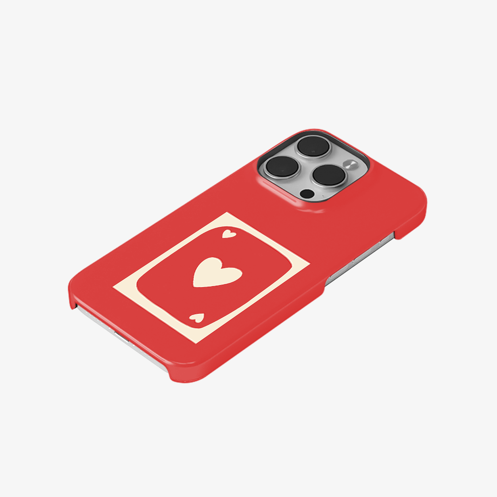Red Heart Card Phone Case