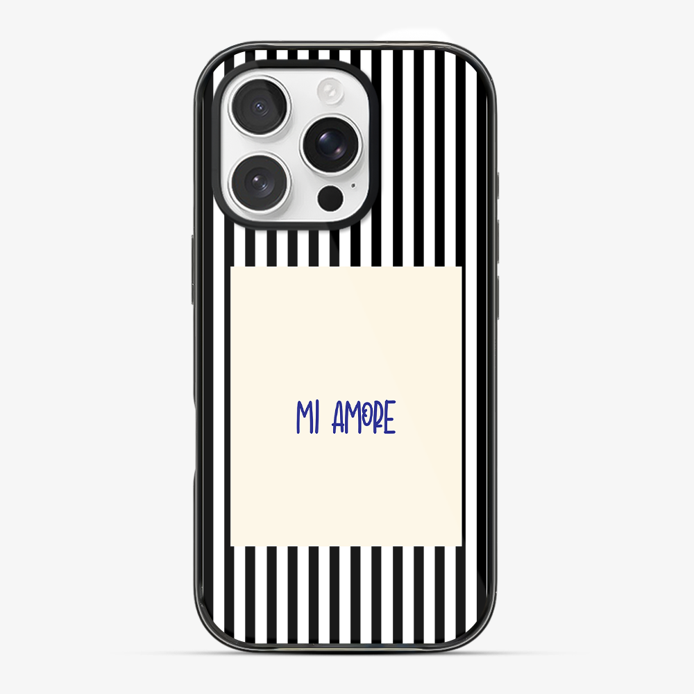 Mi Amore Black Phone Case