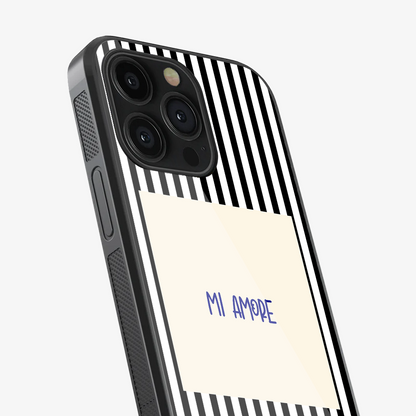 Mi Amore Black Phone Case