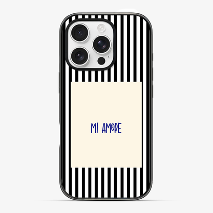 Mi Amore Black Phone Case