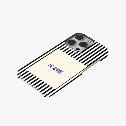 Mi Amore Black Phone Case