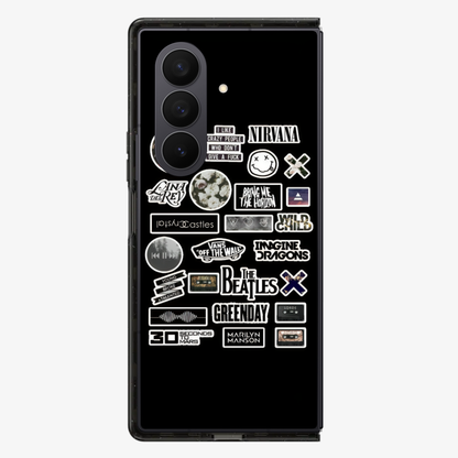 Nirvana Sticker Samsung Z Fold Phone Case