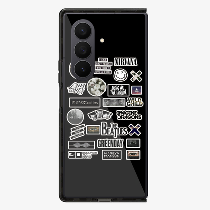 Nirvana Sticker Samsung Z Fold Phone Case