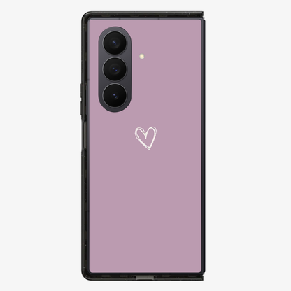 Pink Heart Samsung Z Fold Phone Case