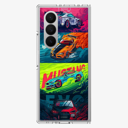 Car | Two Samsung Z Fold Phone Case