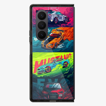 Car | Two Samsung Z Fold Phone Case