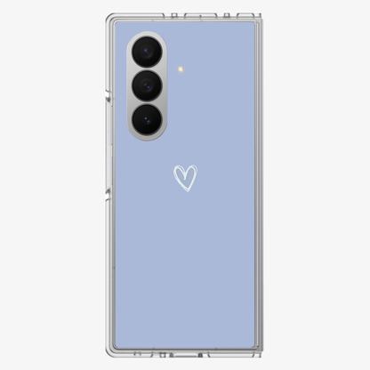 Blue Heart  Samsung Z Fold Phone Case