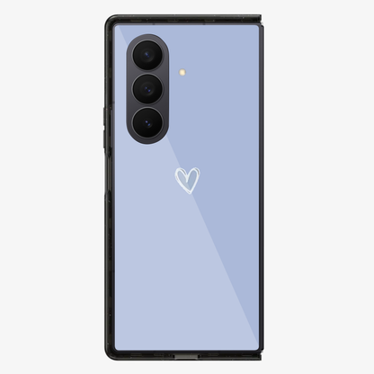 Blue Heart  Samsung Z Fold Phone Case