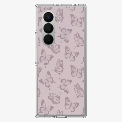 Brown Flutter Samsung Z Fold Phone Case