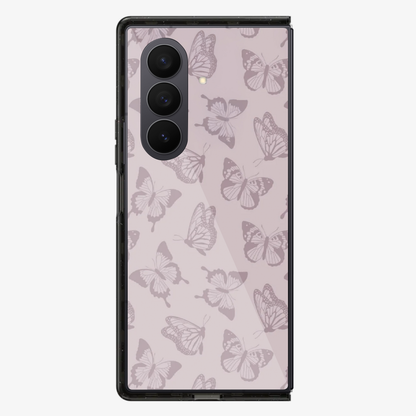 Brown Flutter Samsung Z Fold Phone Case