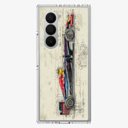 F1 X RedBull | Three Samsung Z Fold Phone Case