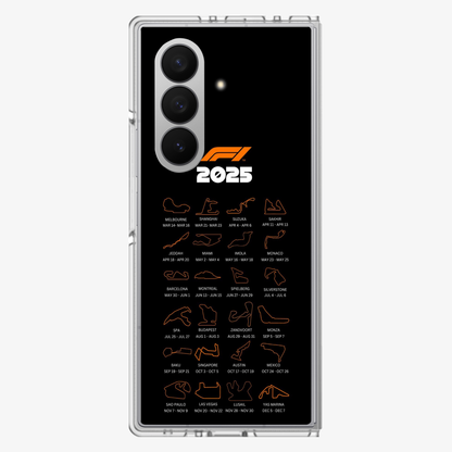 F1 Circuits Samsung Z Fold Phone Case