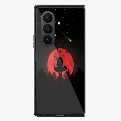 Anime Itachi Over a Moon  Samsung Z Fold Phone Case